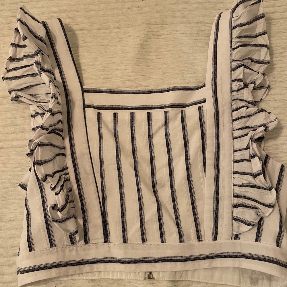 Striped crop top